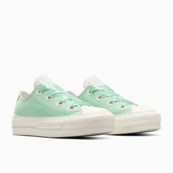 Chuck Taylor All Star Lift Platform Matte Satin Sneaker Shoes Size 7 - Picture 12 of 14